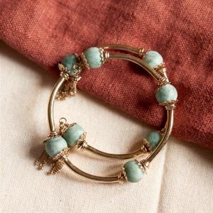 NWOT Sezane Sally Bracelet - green